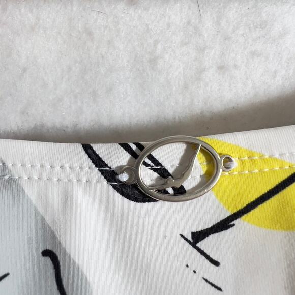 Jantzen Halter Swim Top Woman's 16 Japanese Floral Padded Bra Spandex Stretch - Picture 5 of 16